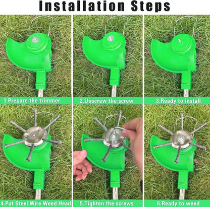 🔄 50% OFF NOW! ⚙️ String Trimmer Replacement Head – No-Tool Quick-Change, Tangle-Free Design & Universal Compatibility ✂️
