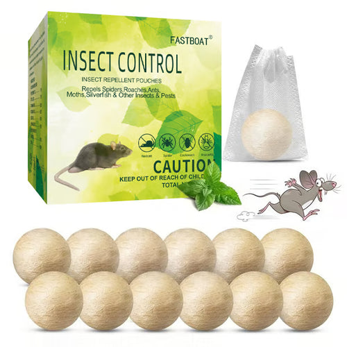 🐭Mouse & Rat Repellent Balls--Long-Lasting Peppermint Oil Formula——Safe for Pets & Kids